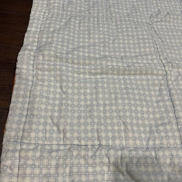 Vintage Baby Kids Quilt 39" x 39" Square rocket plane Helicopter Thick Warm - Picture 6 of 11